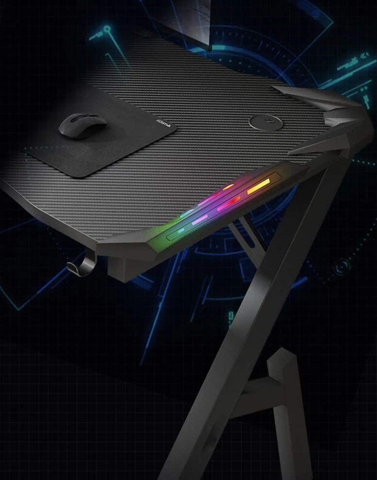Gaming Desk Table 120cm RGB Light - Image 5