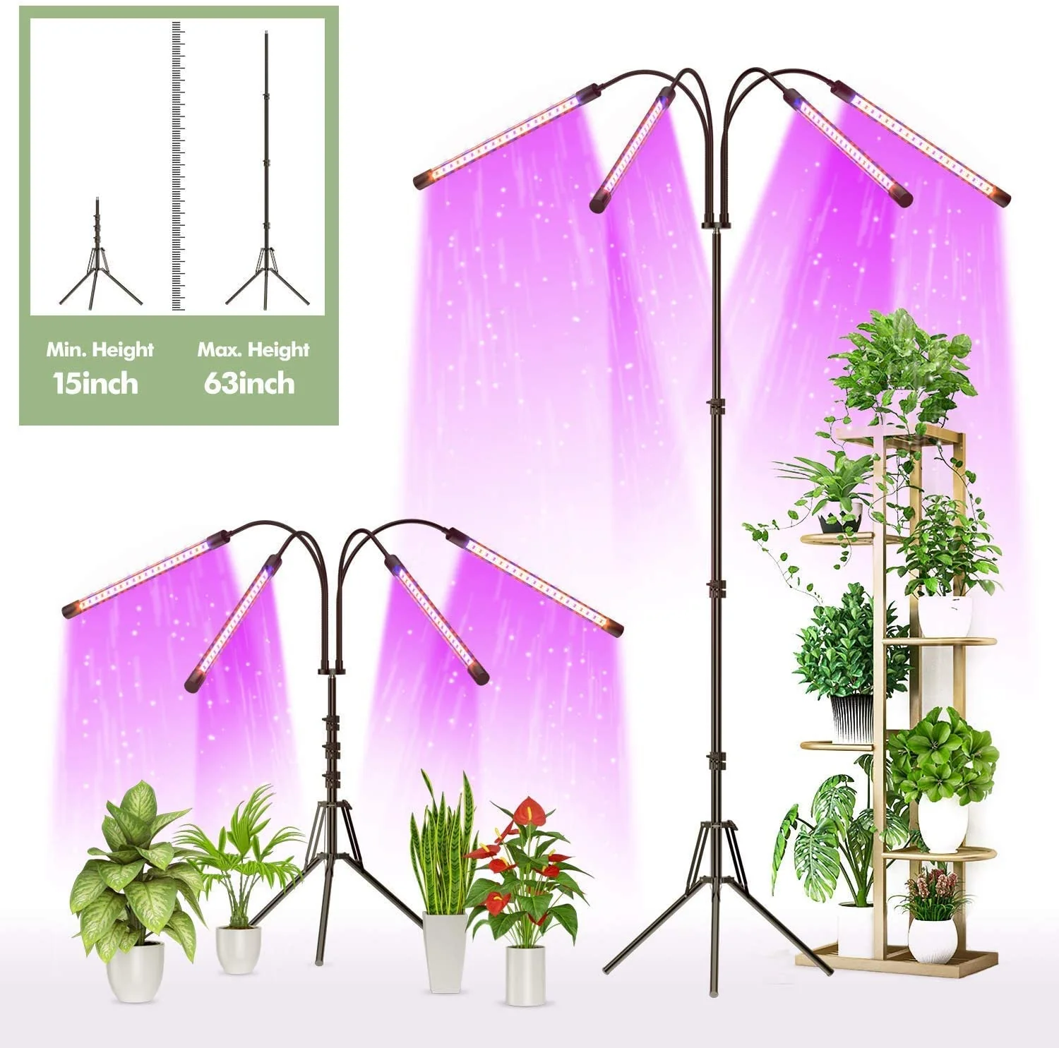 LED Grow Light with Timer For Plants - Image 4