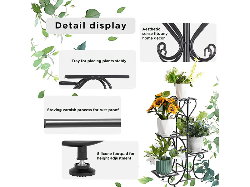Metal Plant Stand 4 Tier - Image 9