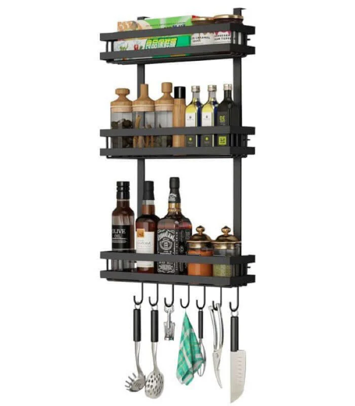 Kitchen Organiser Storage Shelf Fridge Organizer Spice Rack - Image 2