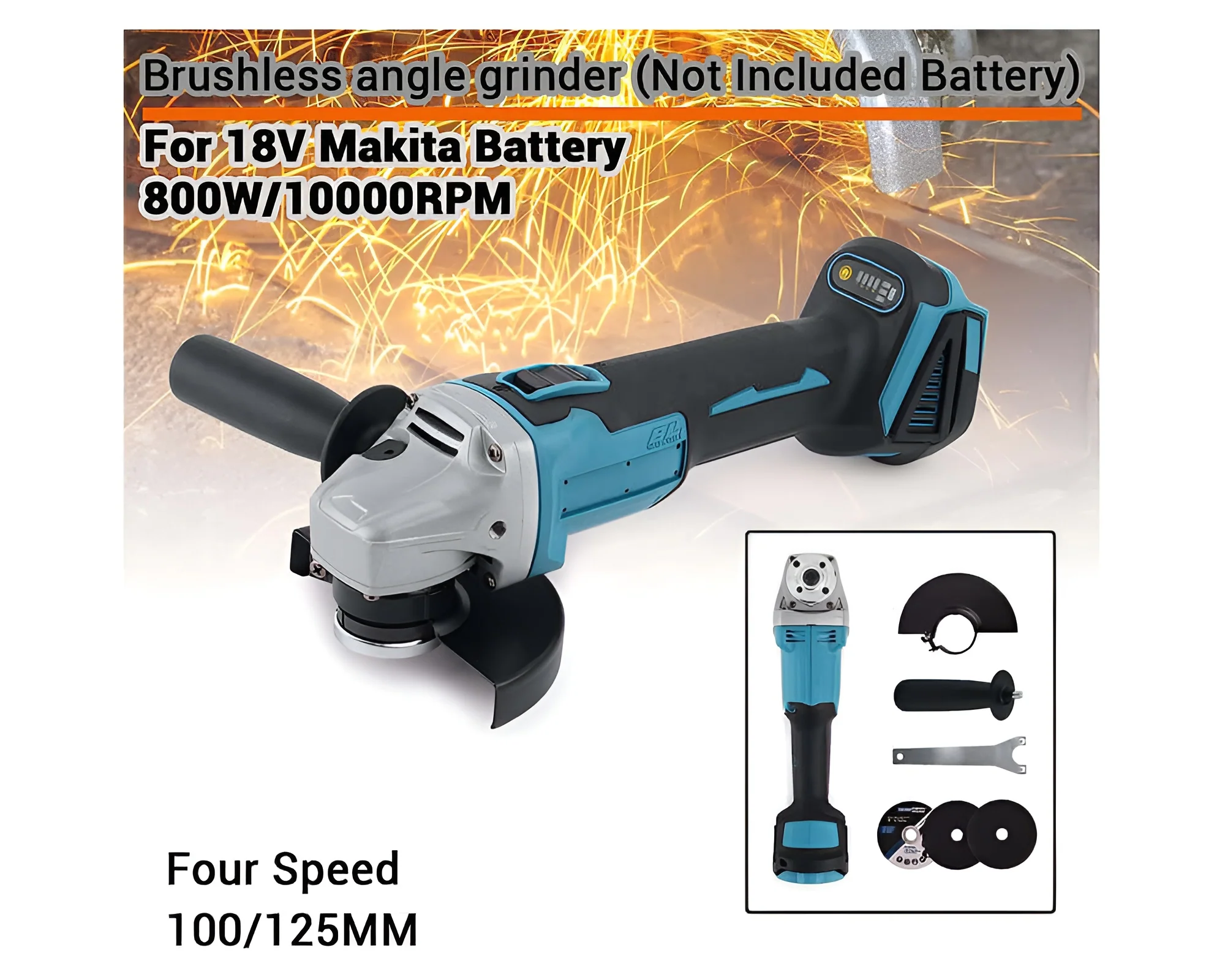 Cordless Electric Angle Grinder - Image 6