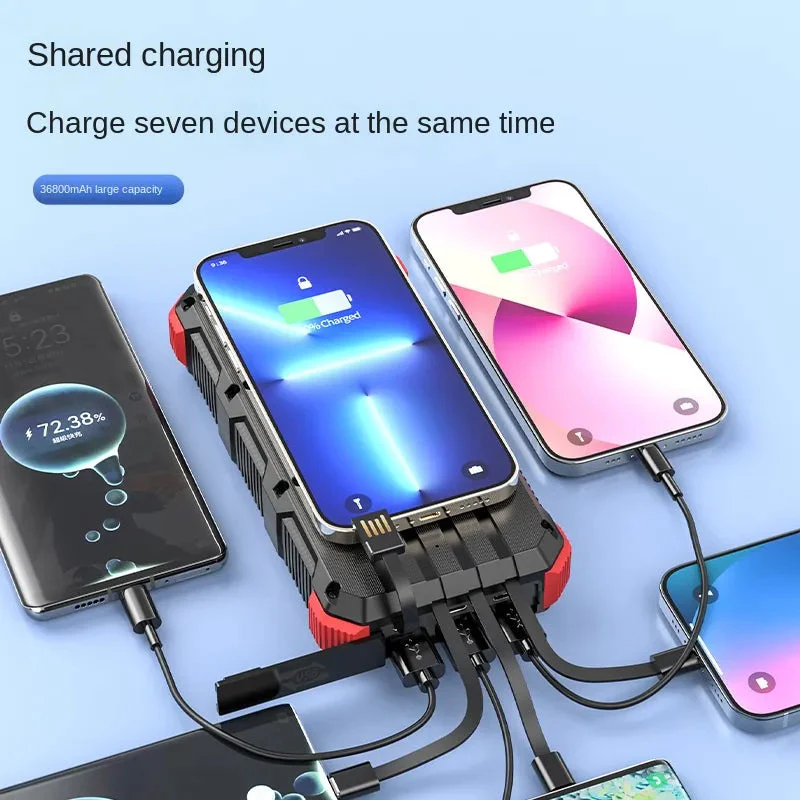 Wireless Solar Power Bank 36800mAh - Image 3