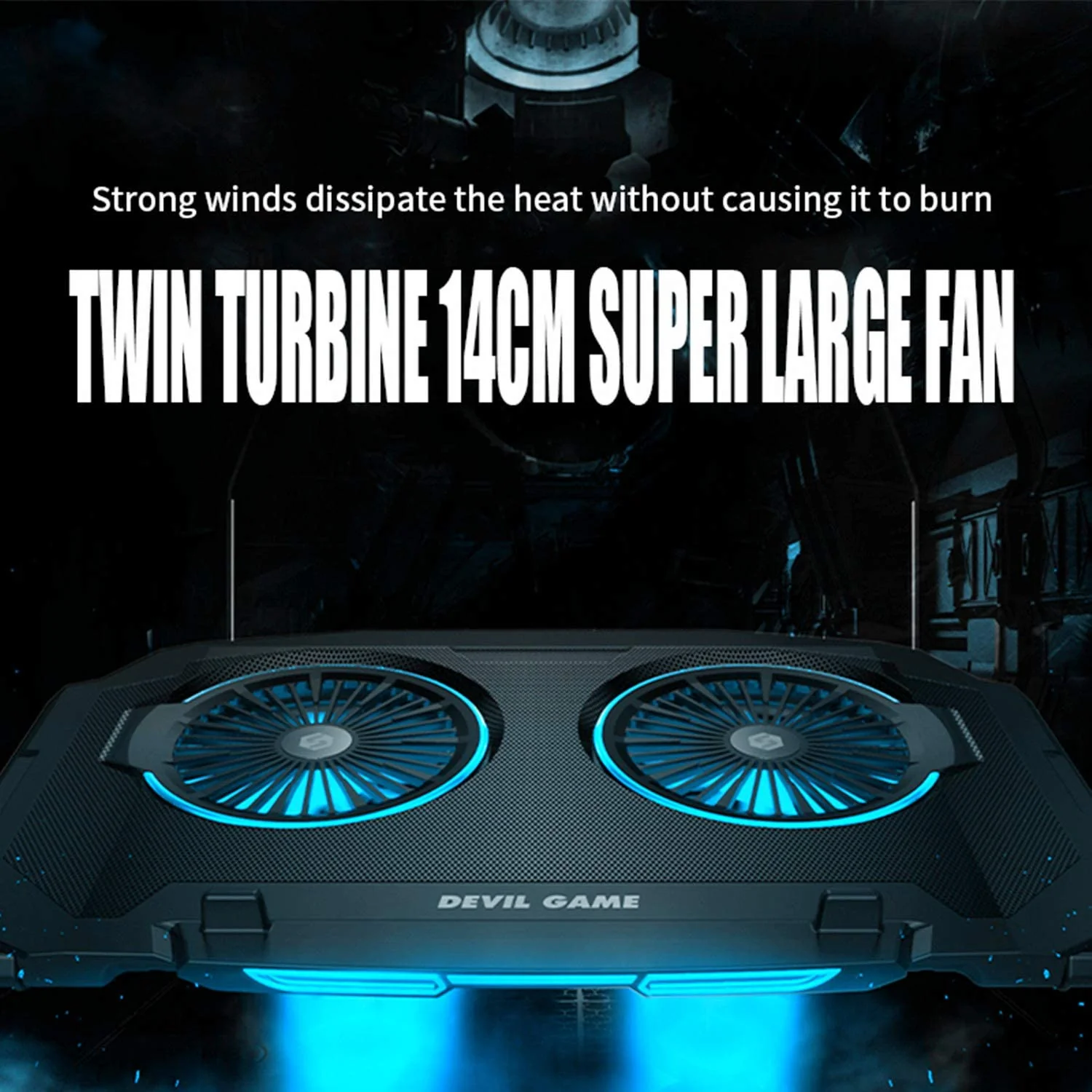 Laptop Cooler Gaming Cooling Pad - Image 12