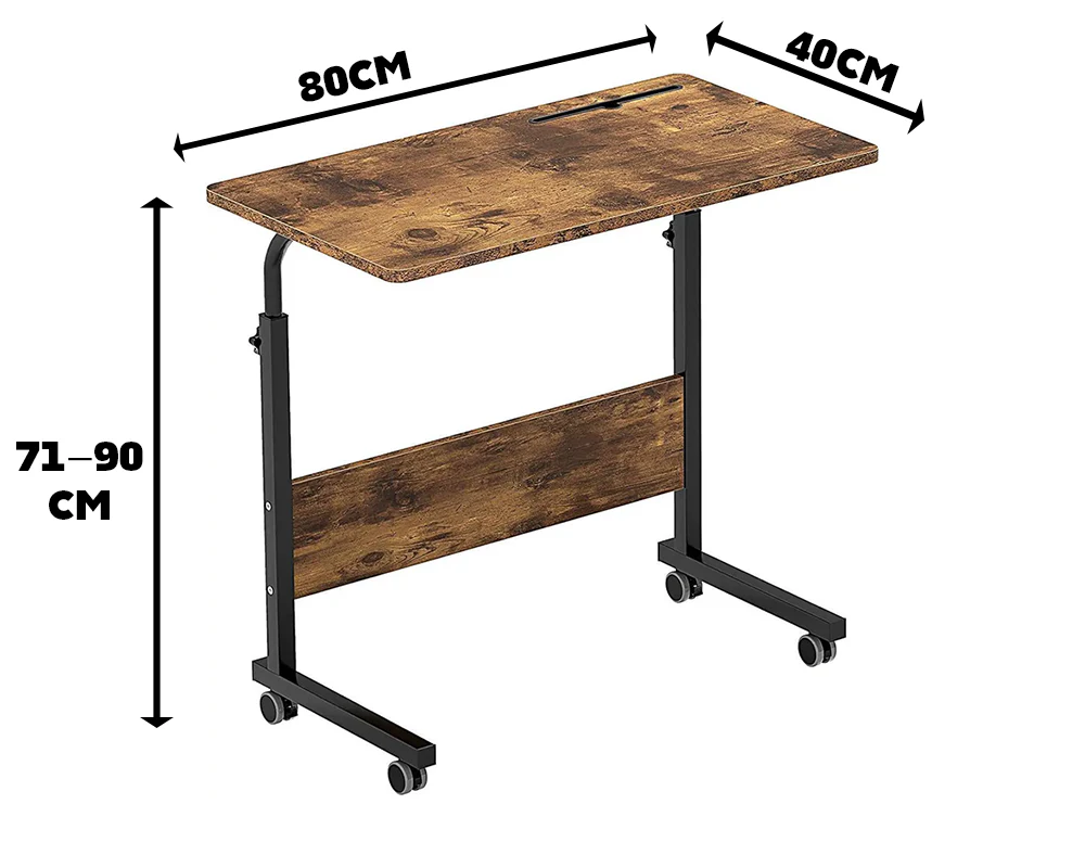 Adjustable Laptop Desk Stand with Wheels - Image 7
