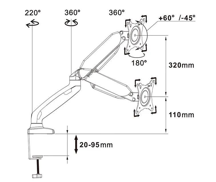 Monitor Stand Height Adjustable - Image 8