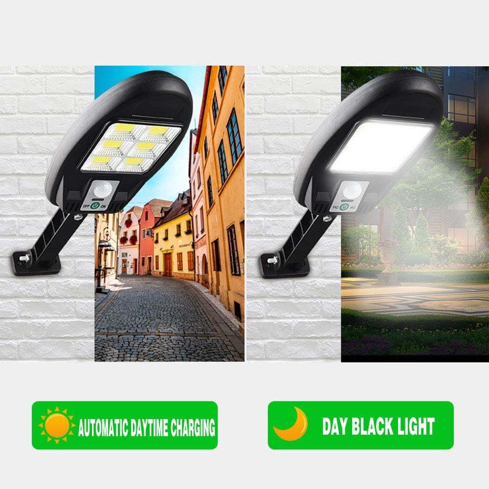 4 x 72 LED COB Solar Powered PIR Motion Sensor Security Wall Lights - Image 6