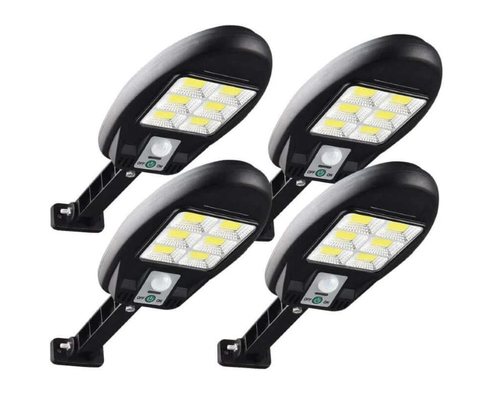 4 x 72 LED COB Solar Powered PIR Motion Sensor Security Wall Lights - Image 8