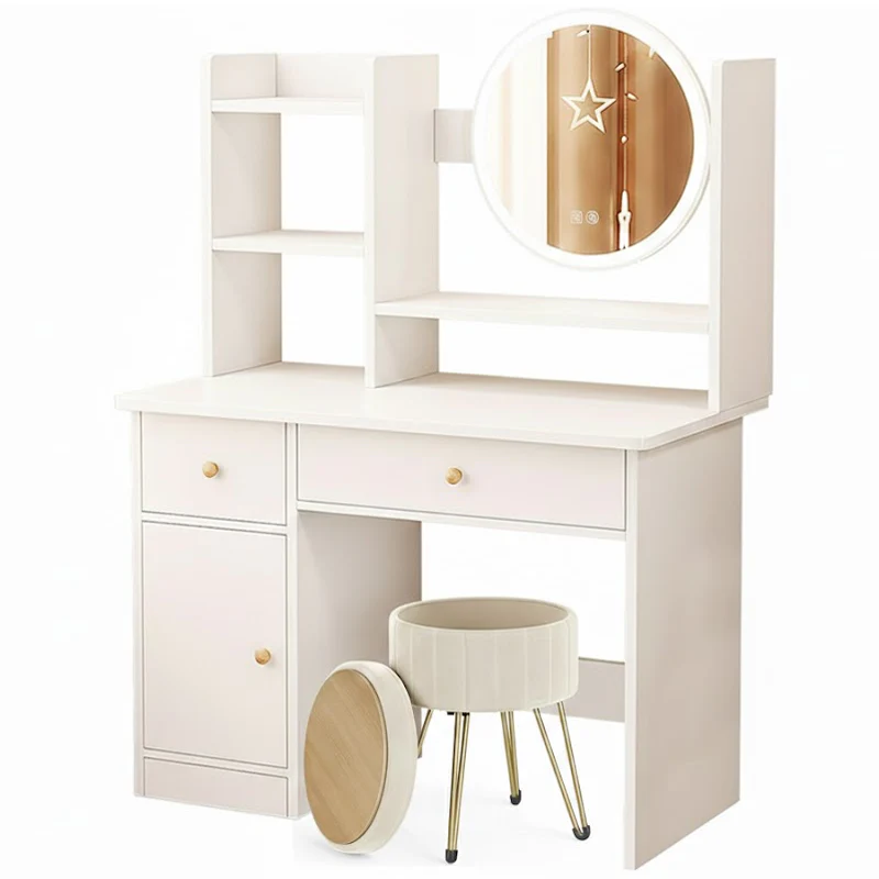 Dressing Table with Mirror and Stool - Image 8