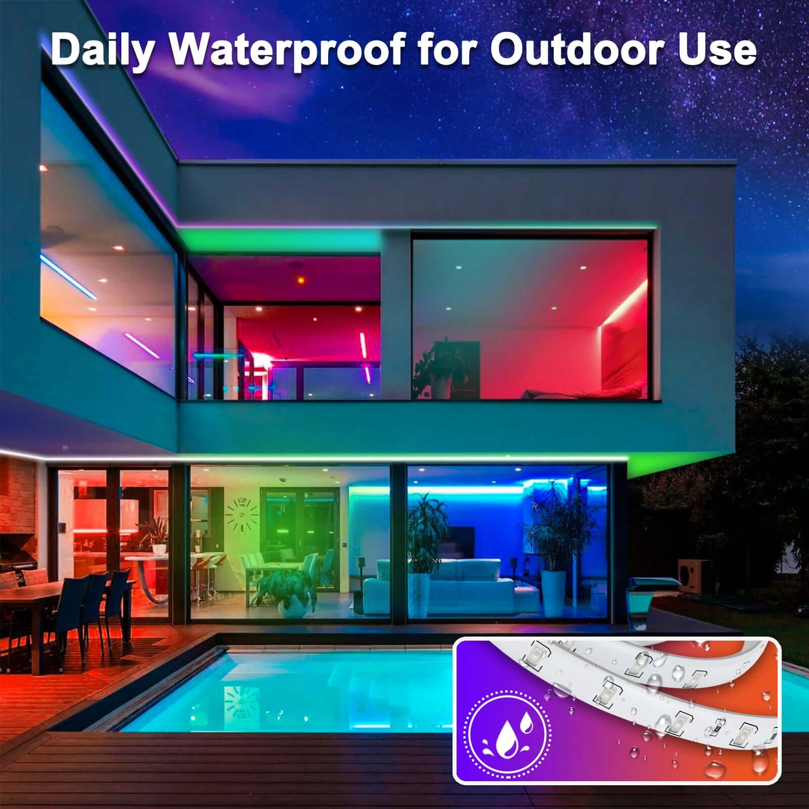 10M/16.4ft 300 LED Light Strip with 44 Key Remote - Image 6