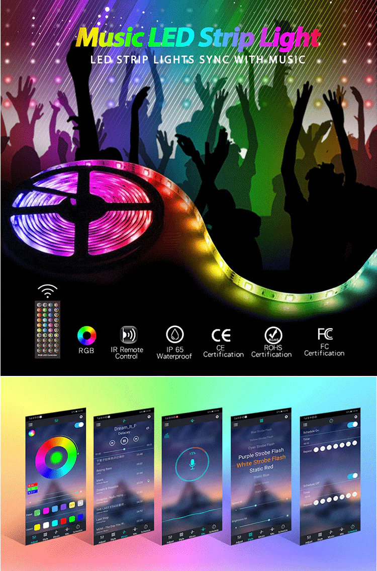 LED Strip Lights 20M 5050RGB 24key Remote - Image 7