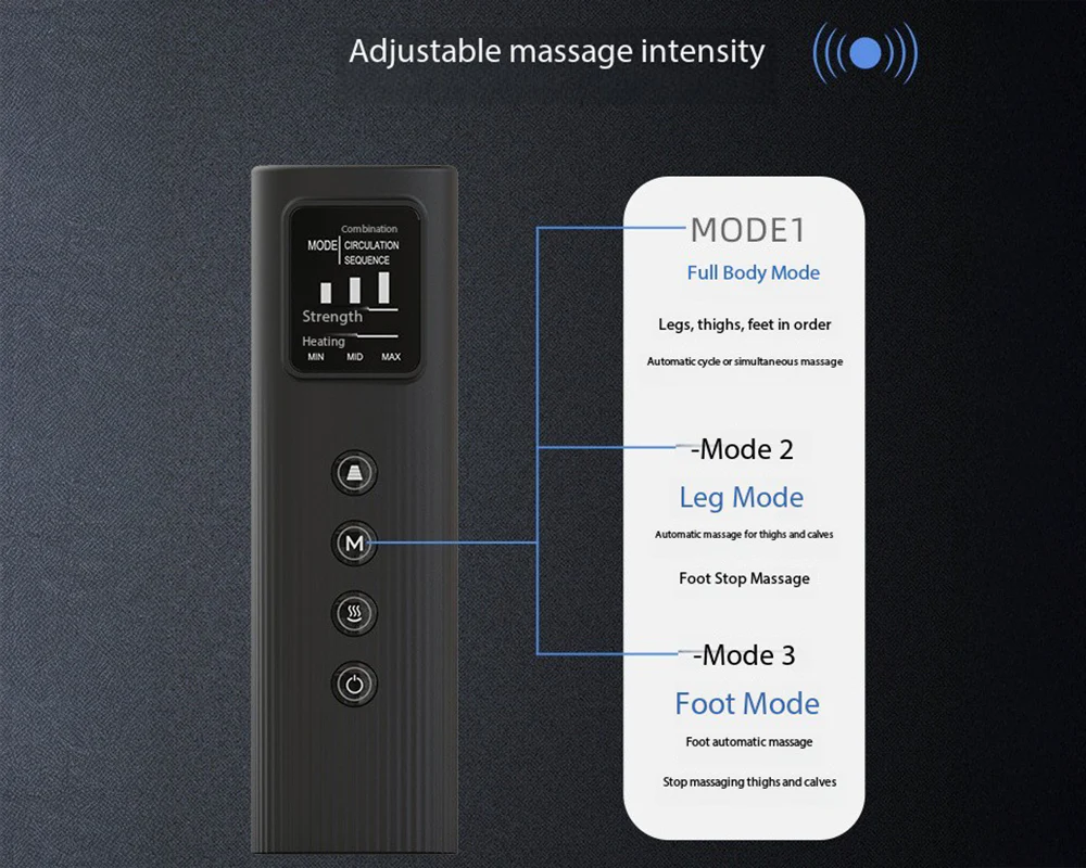 Air Compression Full Leg Massager - Image 3