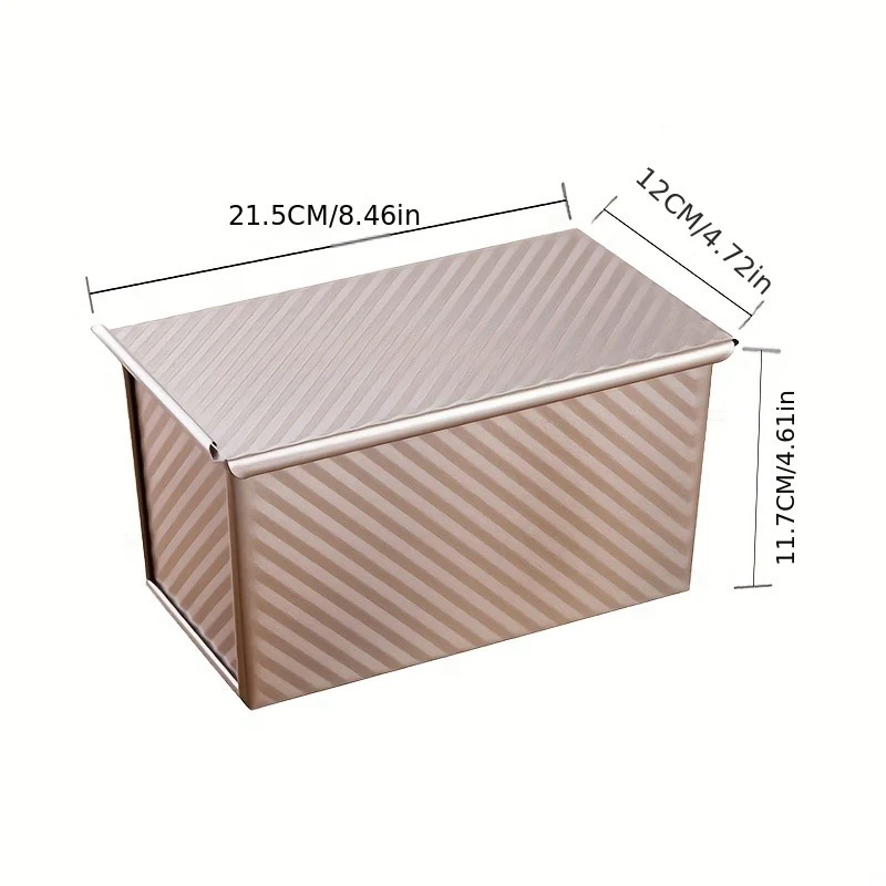 Loaf Pan with Lid Household Loaf Pan Baking Bread Pan Copper - Image 3
