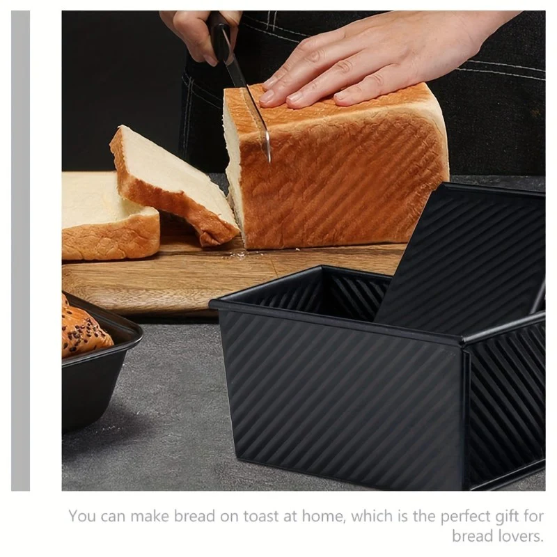 Loaf Pan with Lid Household Loaf Pan Baking Bread Pan Copper - Image 7