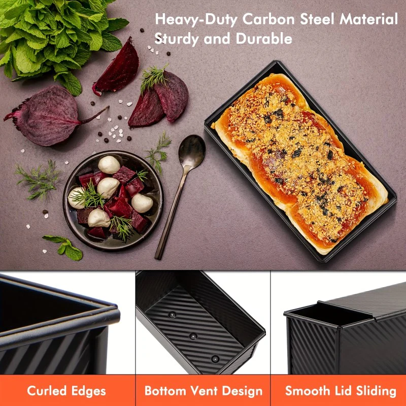 Loaf Pan with Lid Household Loaf Pan Baking Bread Pan Copper - Image 9