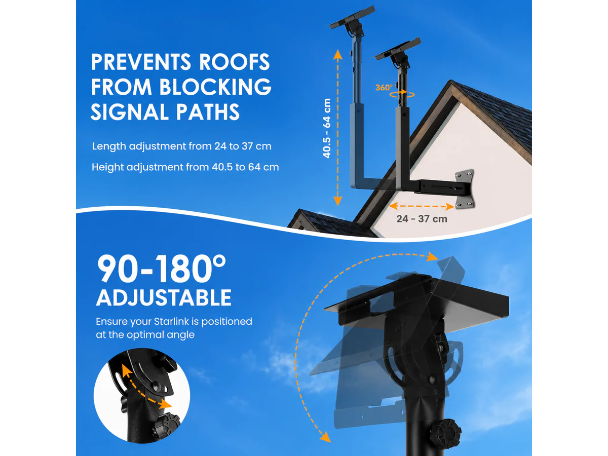 Starlink Gen 3 Mount Extra Long Adjustable - Image 3
