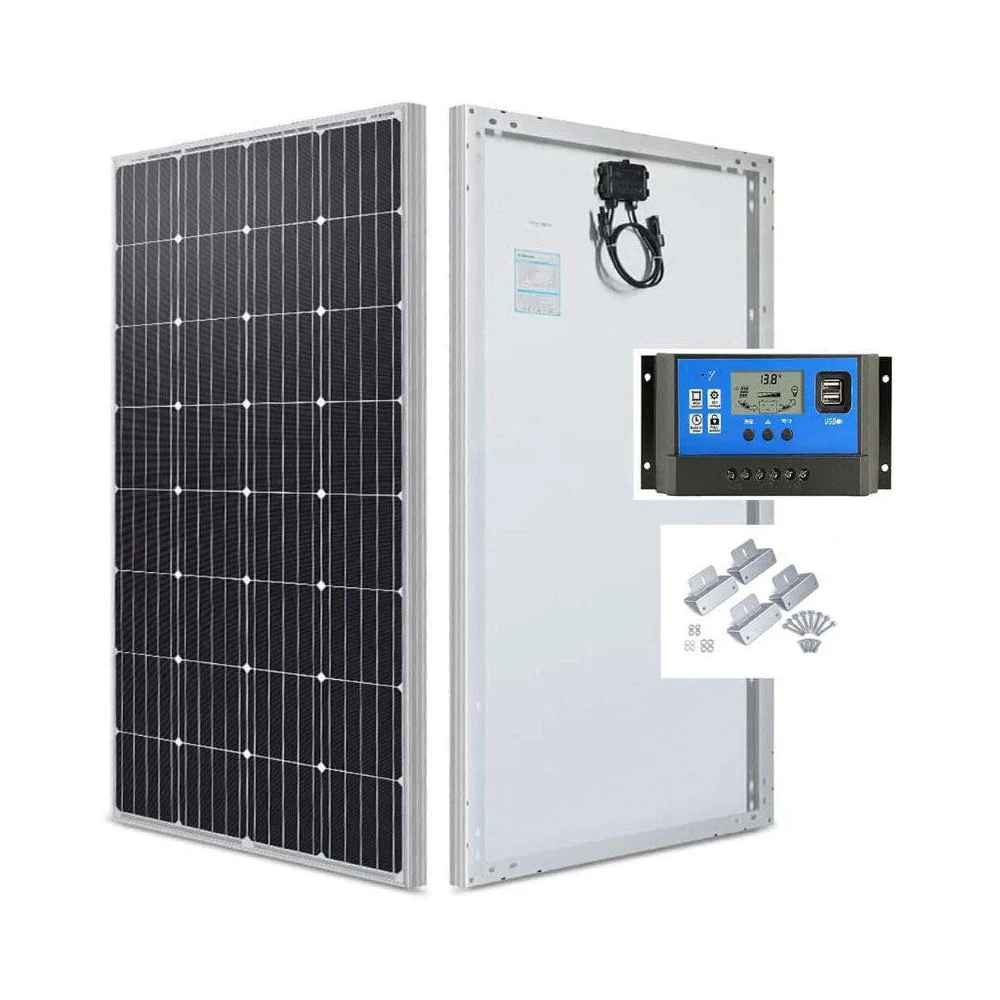 Solar Panel 30W 12V with controller 20A and mount Monocrystalline