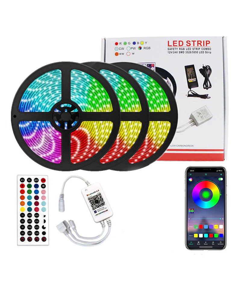 Bluetooth LED Strip Lights 15M Colour Changing - Image 7