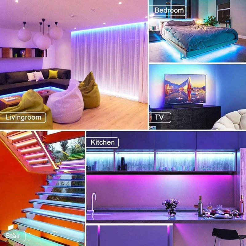 Bluetooth LED Strip Lights 15M Colour Changing - Image 9