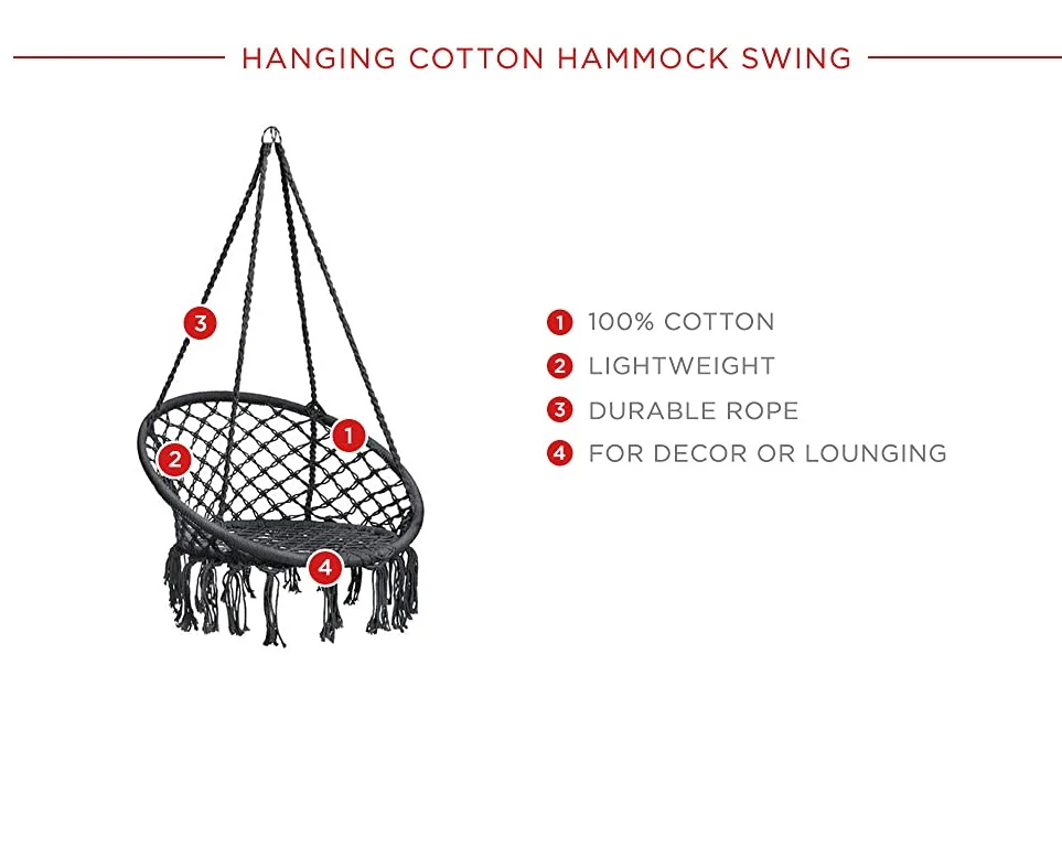 Macrame Hanging Chair - Image 7