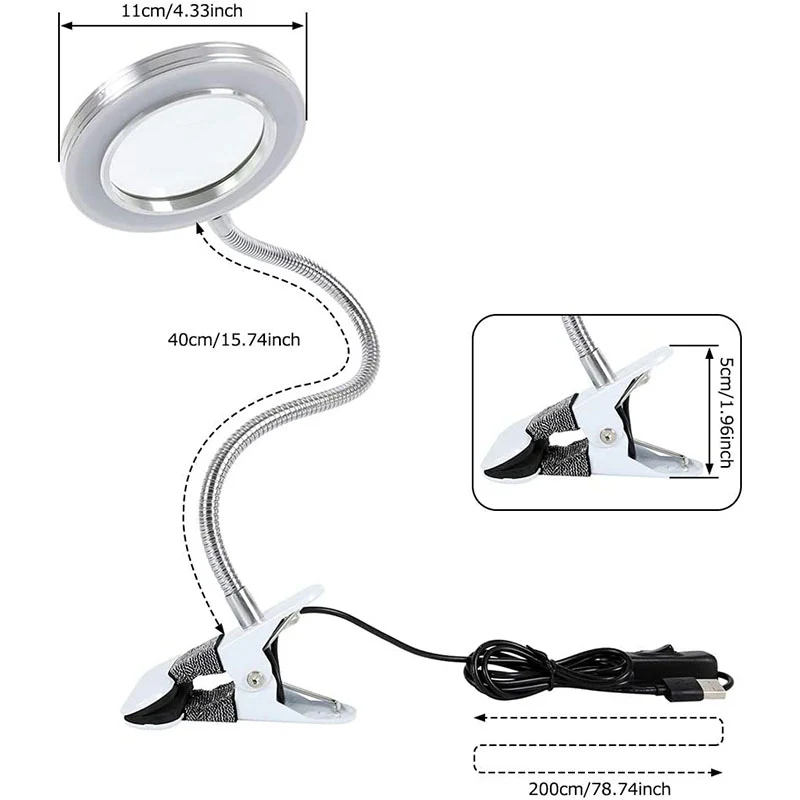 Magnifying Lamp Desk Table Magnifier Light - Image 8