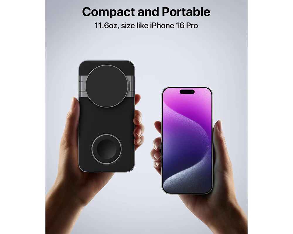 Wireless Charger Dock Charging Station Black - Image 5