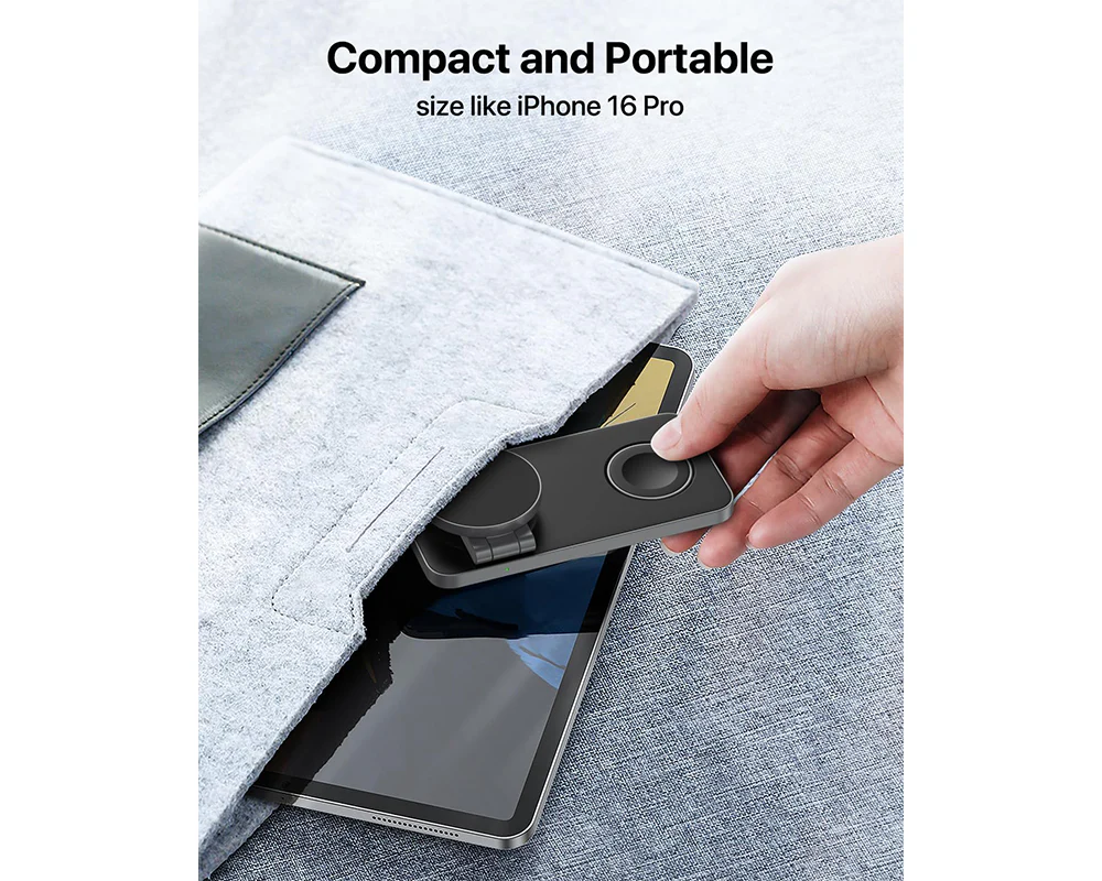 Wireless Charger Dock Charging Station Black - Image 6