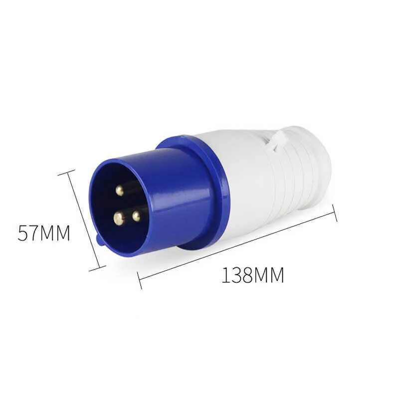 Caravan lead connector plug 16A IP44 Male + Female Combo - Image 5