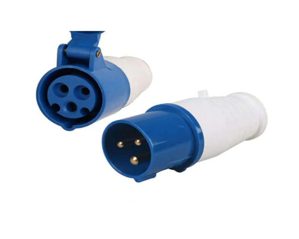 Caravan lead connector plug 16A IP44 Male + Female Combo - Image 7