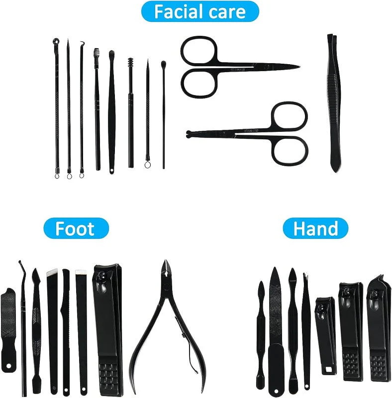 Manicure Set Personal Care Nail Clipper Kit, Manicure 26 IN 1 Set - Image 7