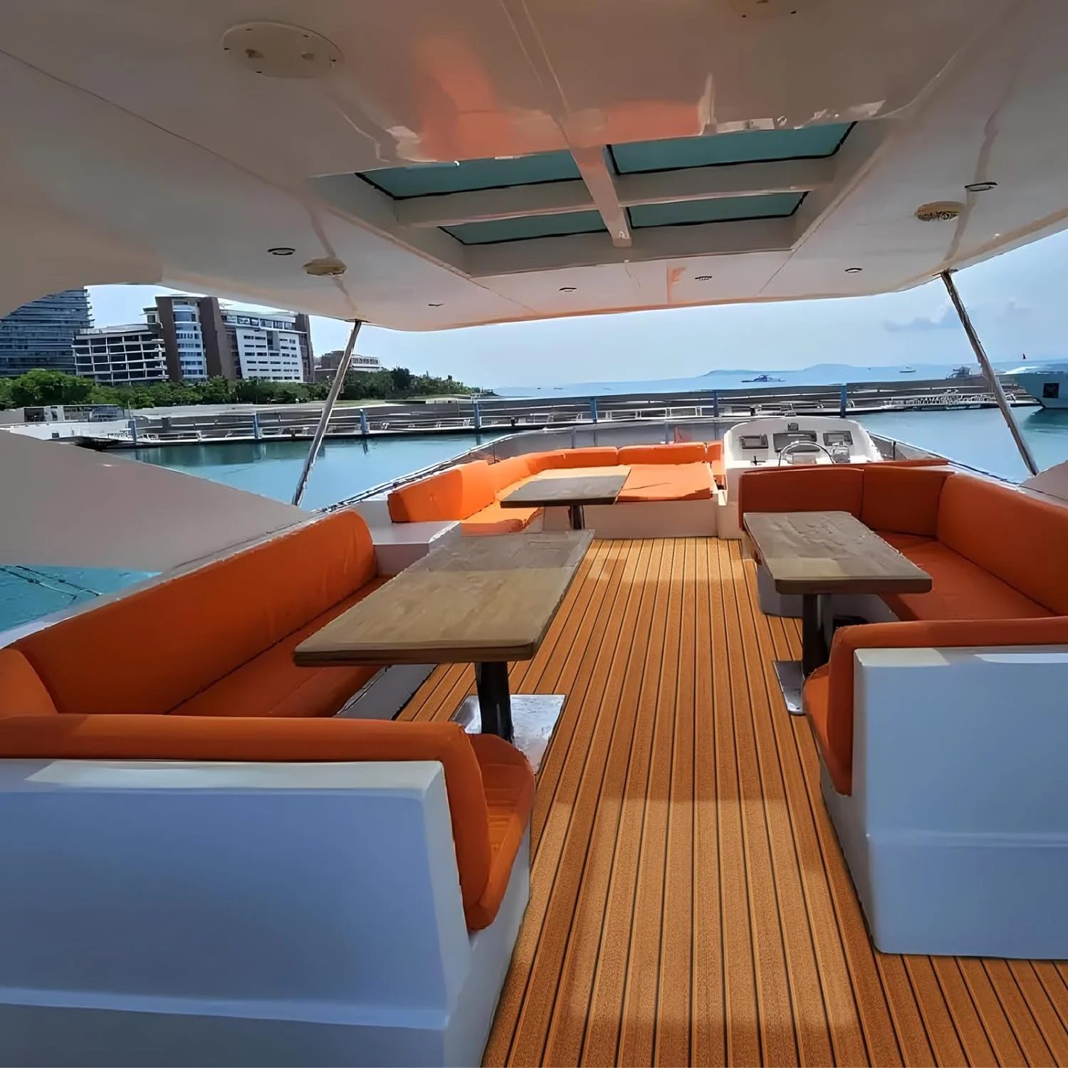 Marine Carpet Teak Boat Flooring Mat - Image 7