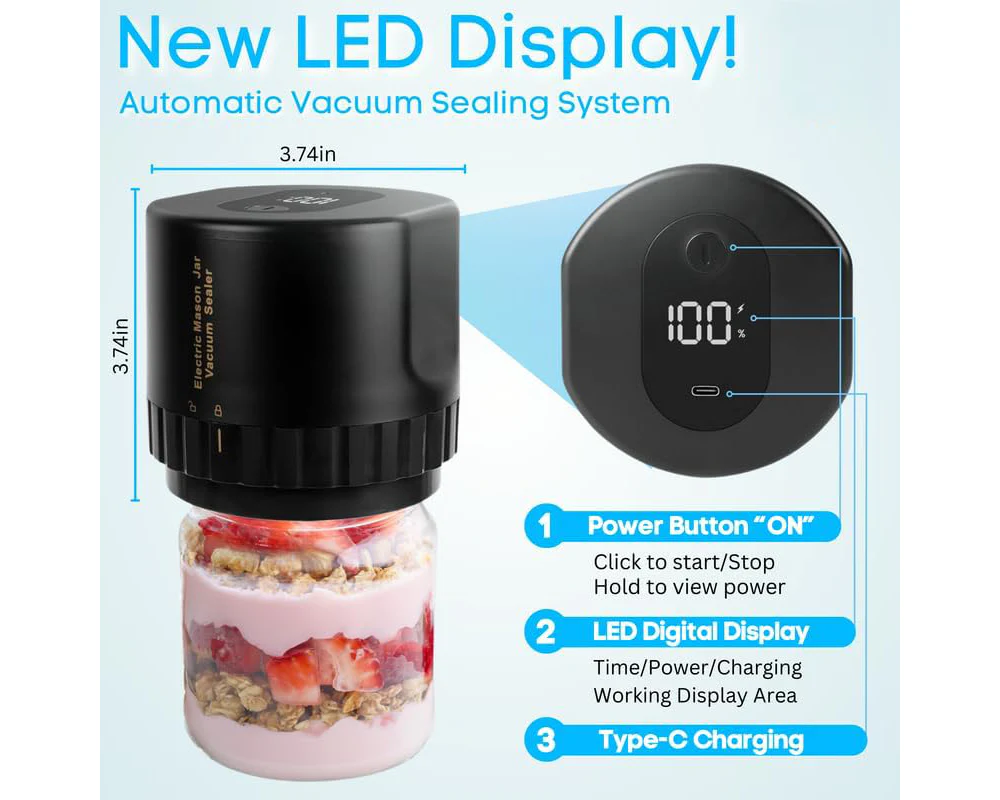 Electric Mason Jar Vacuum Sealer - Image 8