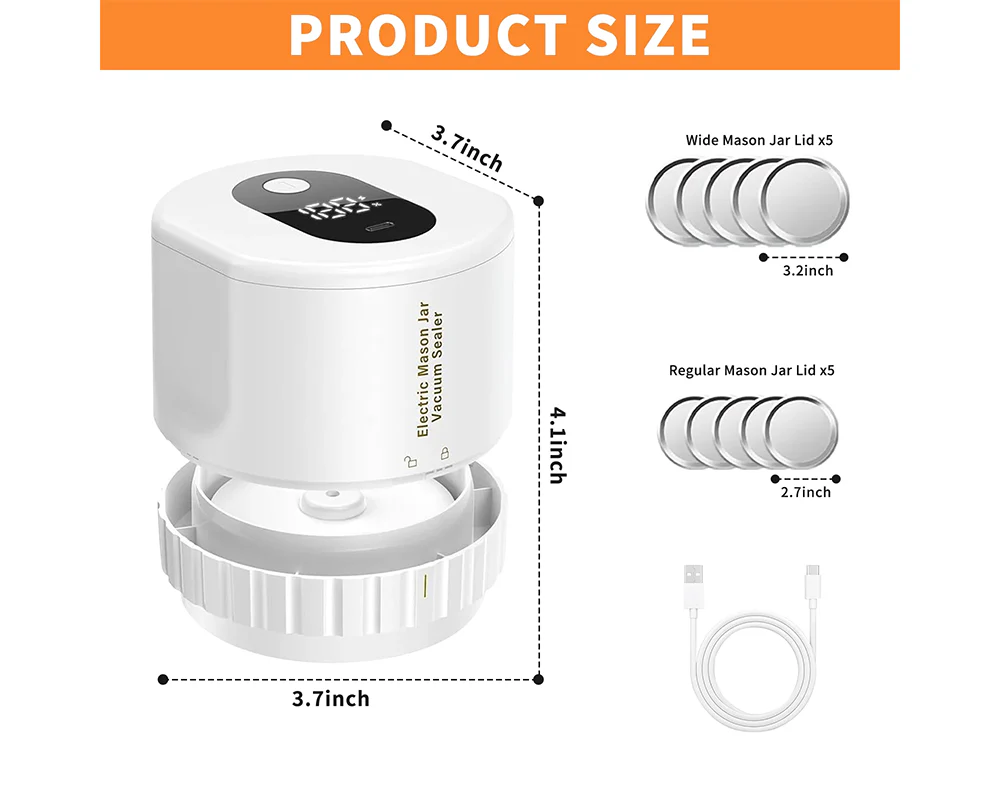 Electric Jar Vacuum Sealing Machine Kit - Image 3