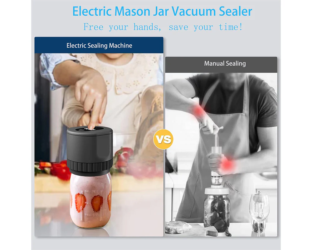 Electric Jar Vacuum Sealing Machine Kit - Image 5