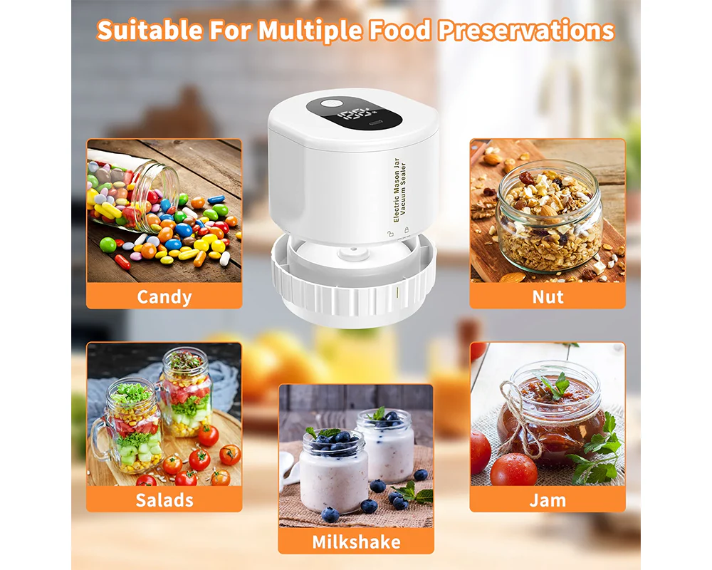 Electric Jar Vacuum Sealing Machine Kit - Image 6