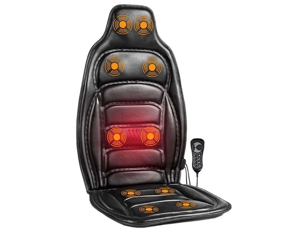 Electric Leather Back Massager Chair Cushion - Image 7