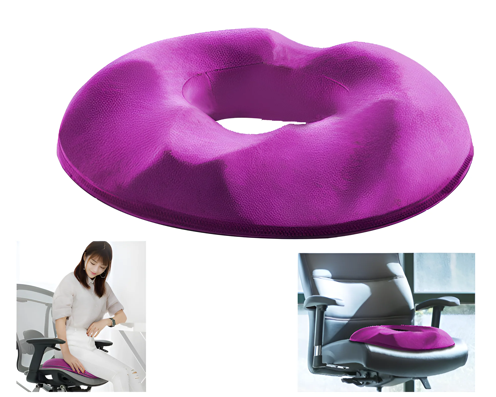 Memory Foam Donut Seat Cushion - Image 5