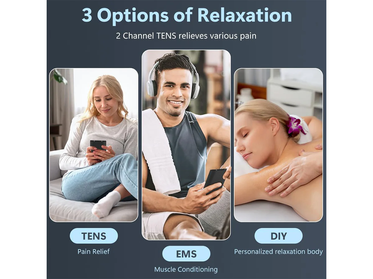 Portable Tens Machine EMS Muscle Stimulator - Image 5