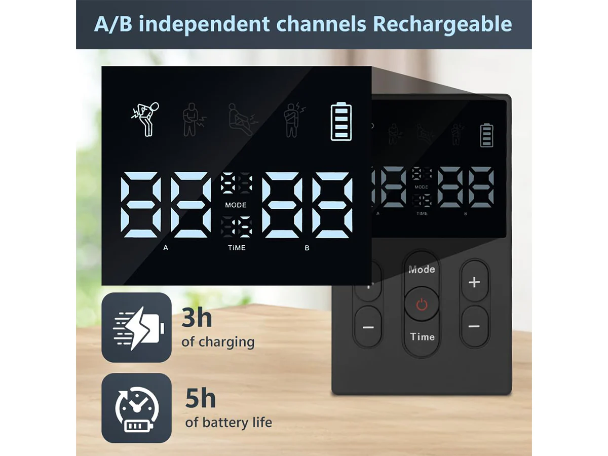 Portable Tens Machine EMS Muscle Stimulator - Image 6