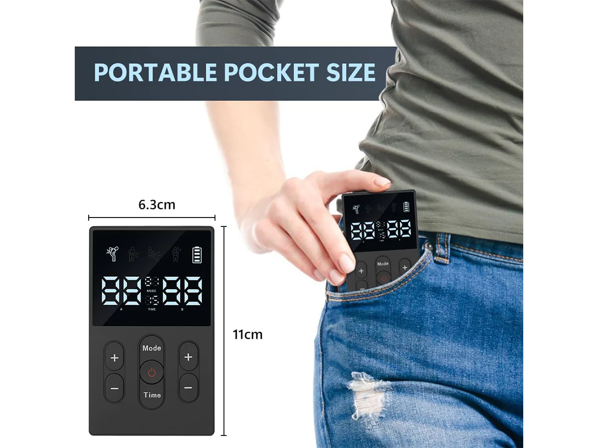 Portable Tens Machine EMS Muscle Stimulator - Image 8
