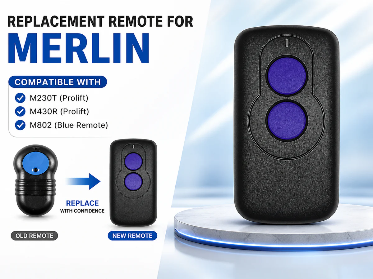 Merlin M802 Garage Door Remote Replacement - Image 2