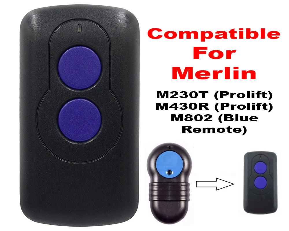 Garage Door Remote Control Merlin M802 Garage Door Remote Control Switch Compatible - Image 4