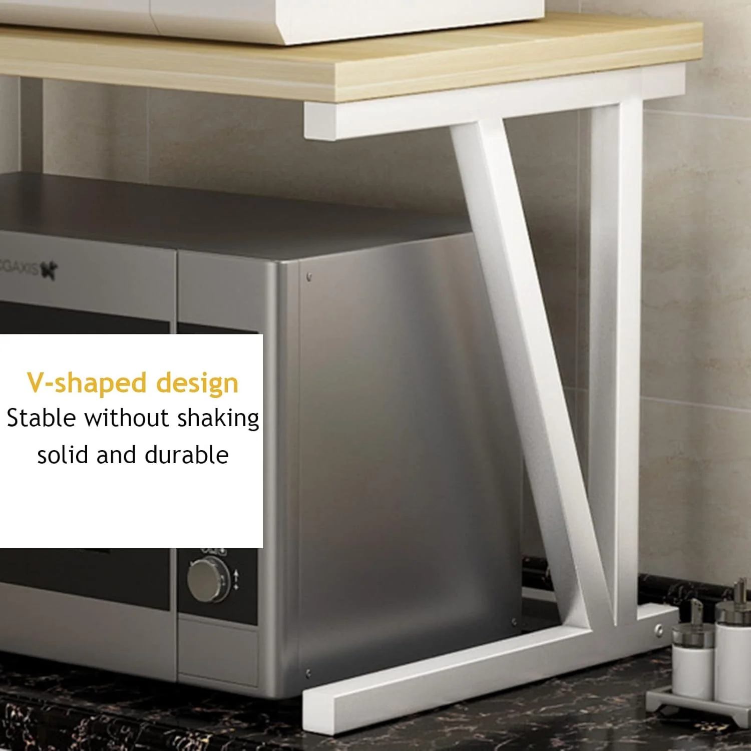 Microwave Shelf Rack Stand Kitchen Shelf Rack Stand - Image 7