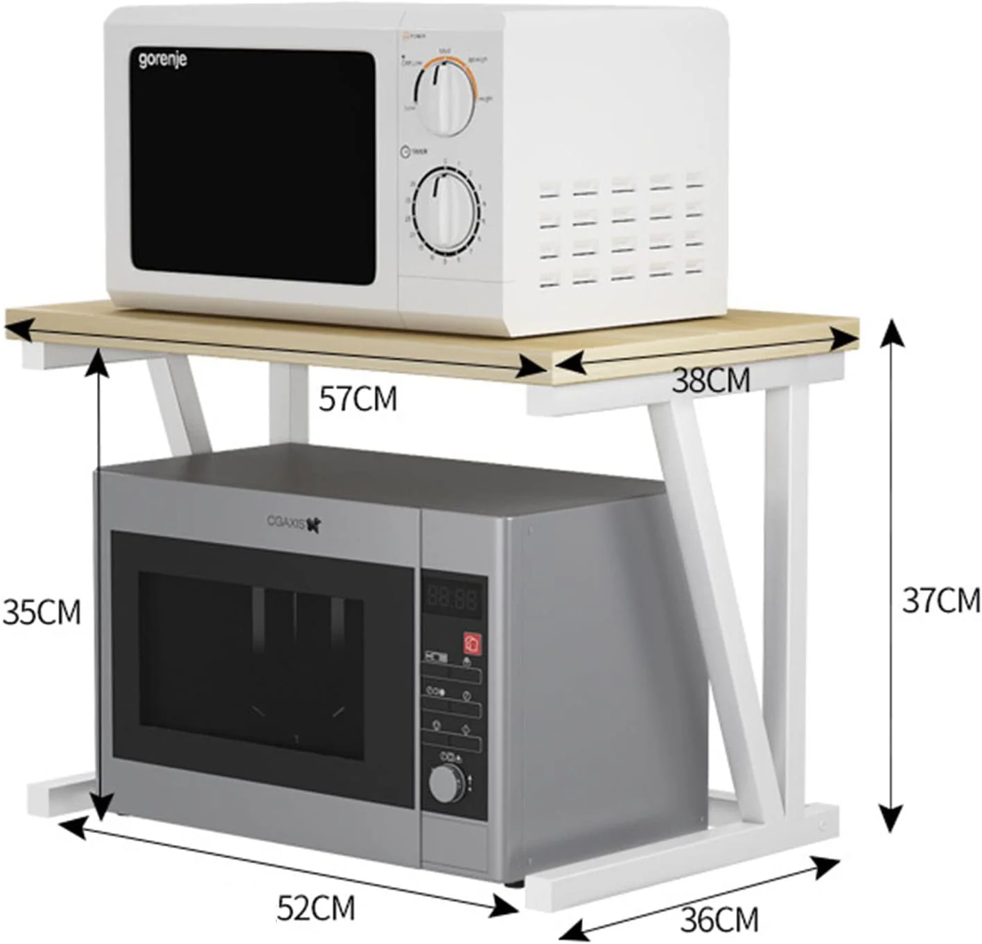 Microwave Shelf Rack Stand Kitchen Shelf Rack Stand - Image 8