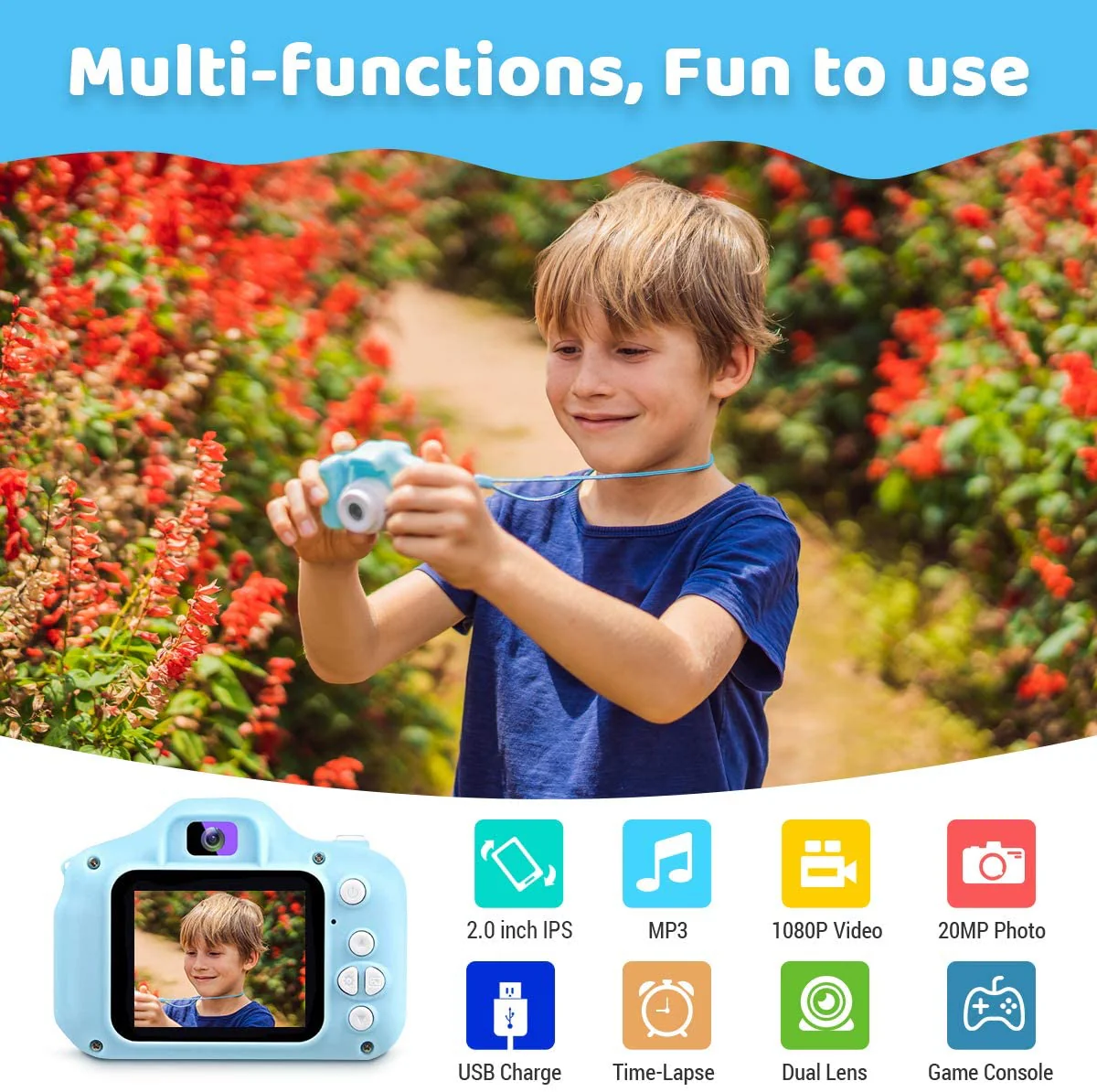 Mini Pink Digital Selfie Camera - Image 4