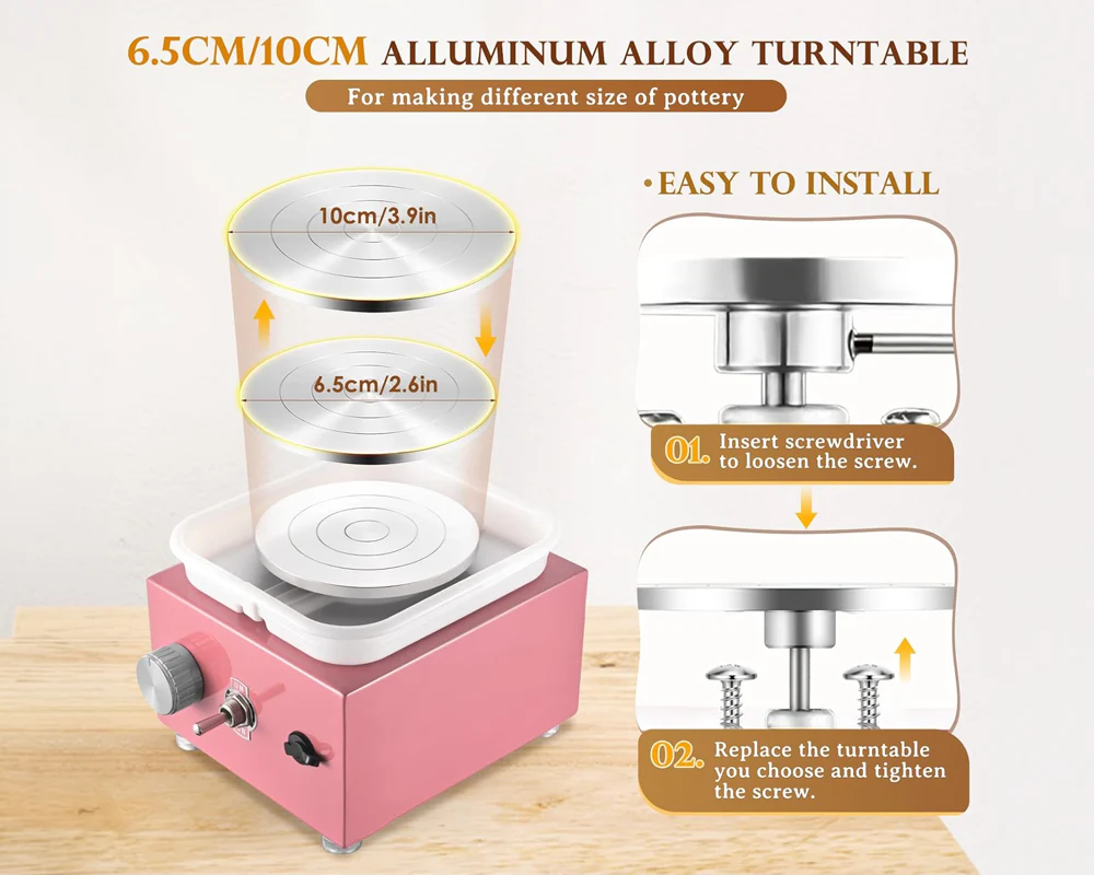 Mini Pottery Wheel Machine - Image 6