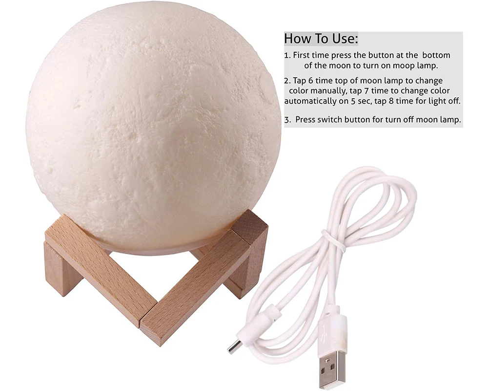 Moon Light Night Light Lamp - Image 6