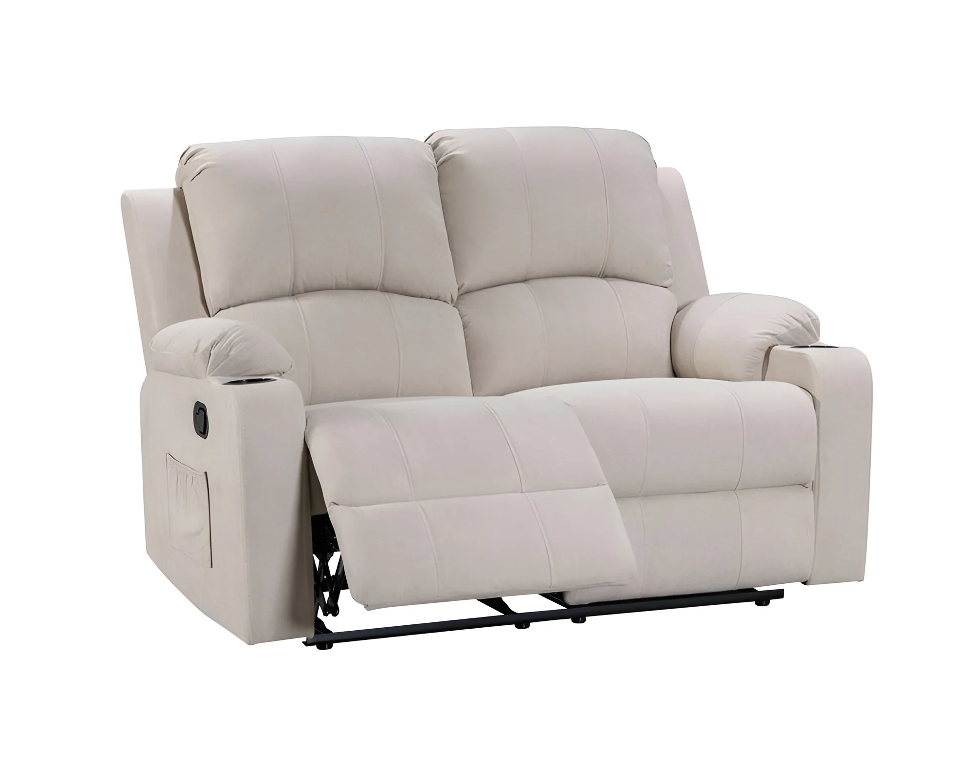 NovaCloud Fabric 2 Seater Recliner Sofa - Image 2