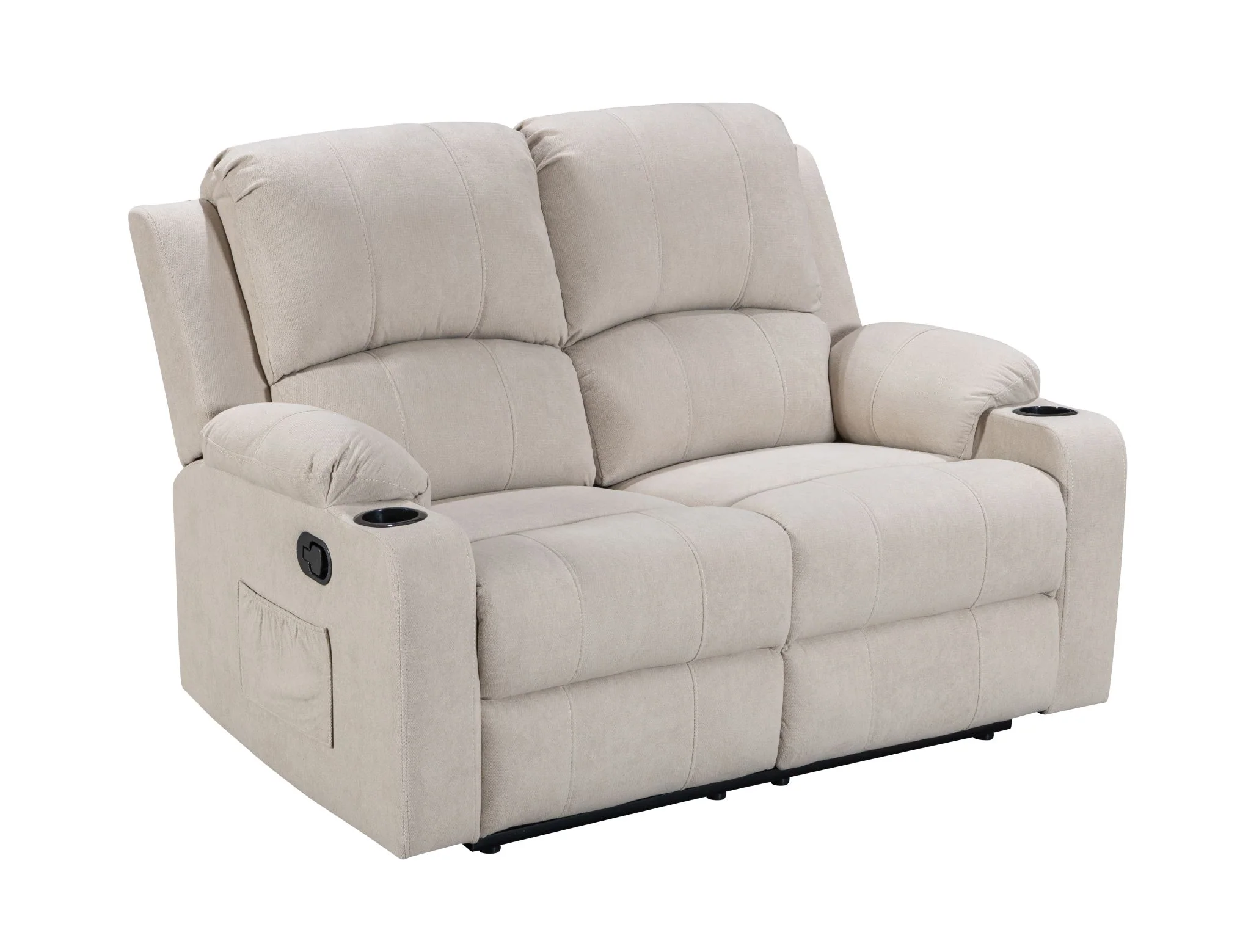NovaCloud Fabric 2 Seater Recliner Sofa - Image 6