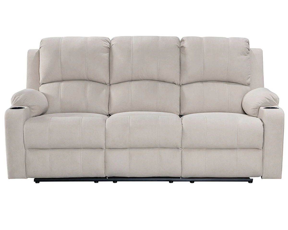 NovaCloud Fabric 3 Seater Recliner Sofa - Image 5