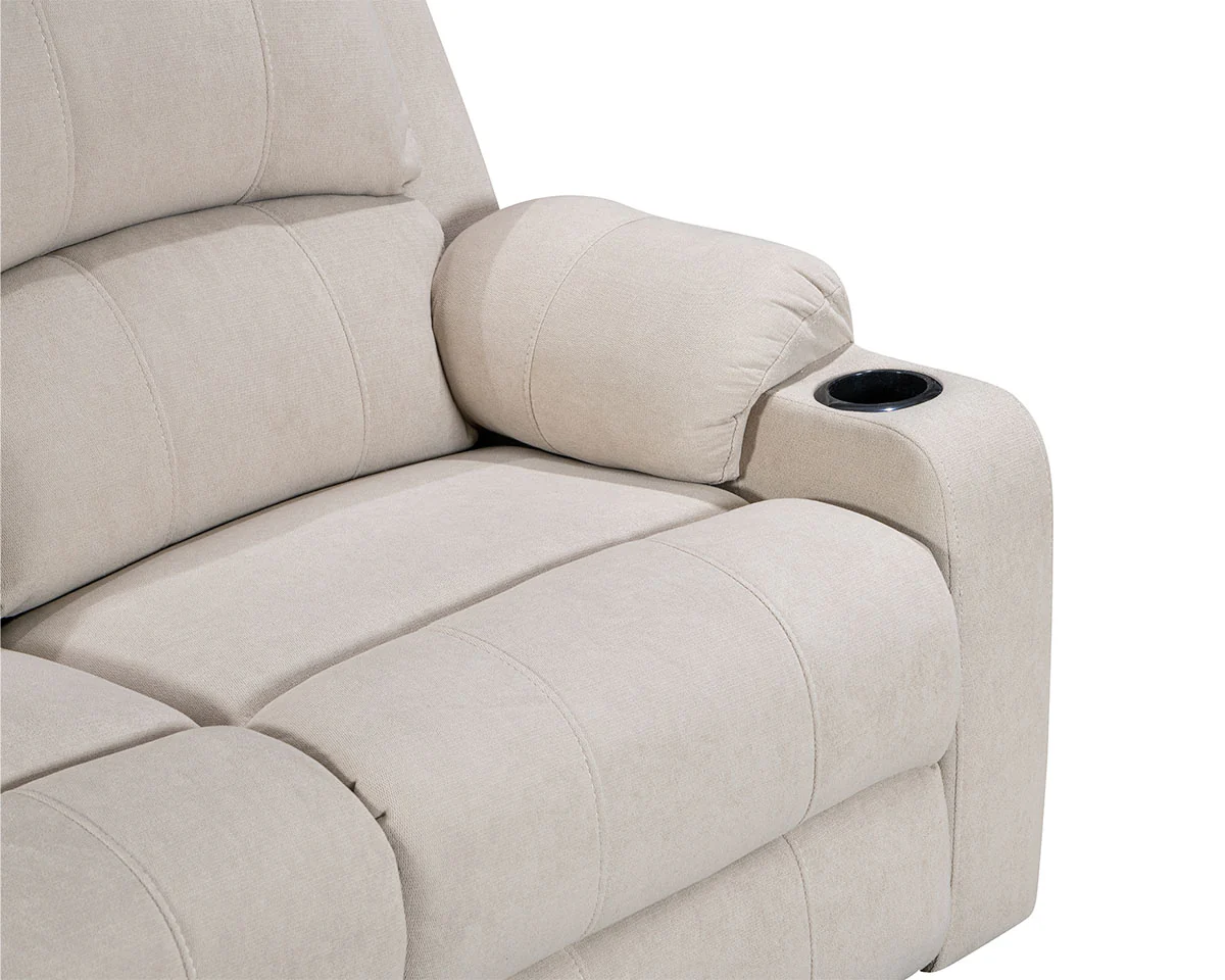 NovaCloud Fabric 1 Seater Recliner Sofa - Image 9